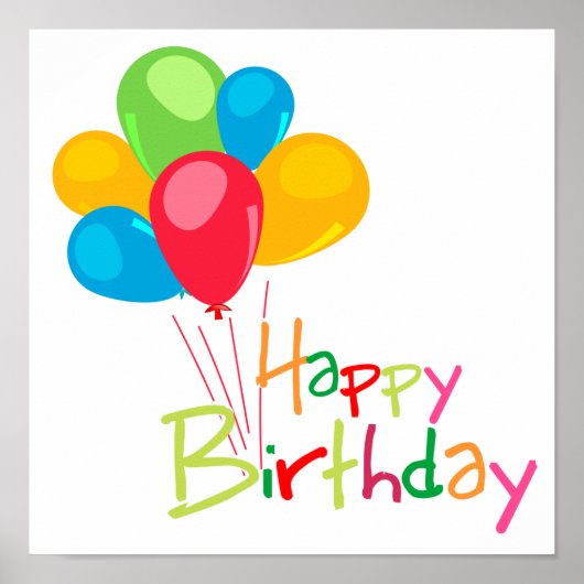 Happy Birthday Poster (Voorkant)