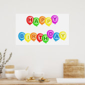 Happy Birthday Poster (Keuken)