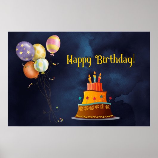 Happy Birthday Poster (Voorkant)