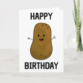 Happy Birthday Potato Kaart (Voorkant)