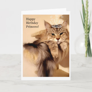 Happy Birthday Princess meisjes wenskaart blanco Kaart