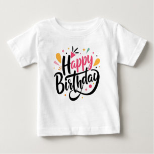 Happy birthday Print Modern Wit T-shirt