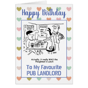 Happy Birthday Pub Landlord
