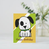 Happy Birthday Puppy Dog Feestdagenkaart (Staand voorkant)