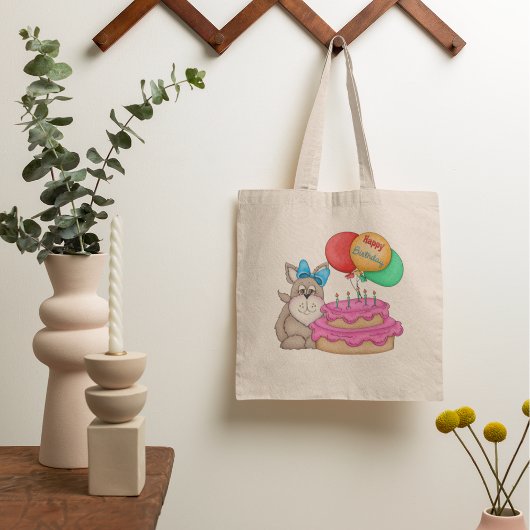 Happy Birthday Puppy Tote Bag