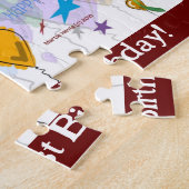 Happy Birthday Puzzle II (personaliseren) Legpuzzel (Zijkant)