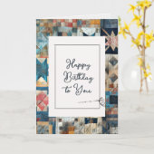 Happy Birthday Quilt Pattern met Needle Kaart (Gele Bloem)
