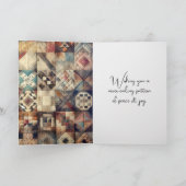 Happy Birthday Quilt Pattern met Needle Kaart (Binnen)