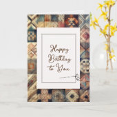 Happy Birthday Quilt Pattern met Needle Kaart (Gele Bloem)
