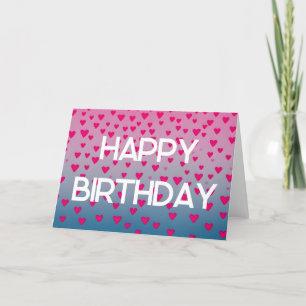 Happy Birthday Quote Cute Pink Stars Design Holida Feestdagen Kaart