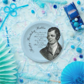 Happy Birthday Rabbie - Robert Burns Small 7" Papieren Bordje (Feest)