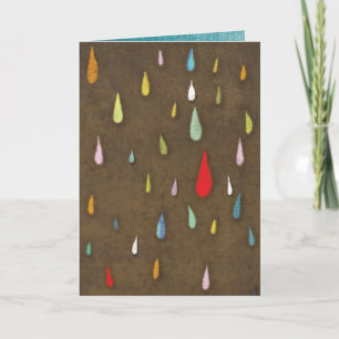 Happy Birthday Rain Card Kaart