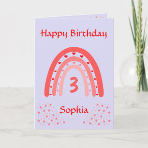 Happy Birthday Rainbow Age Kaart