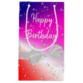 Happy Birthday Rainbow Bubbles Klein Cadeauzakje (Voorkant)