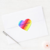Happy Birthday - Rainbow Heart Stickers (Envelop)