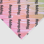 Happy Birthday Rainbow Hologram Tissue Paper Tissuepapier (Detail)