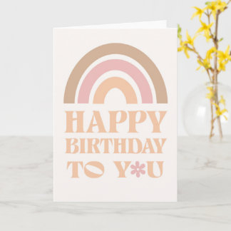 Happy Birthday Rainbow Kaart