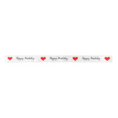 Happy Birthday Red Hearts 1.5 INCH Lint (Voorkant)