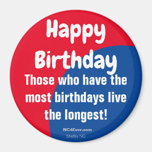 Happy Birthday Refkoelkast Magnet Magneet