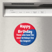 Happy Birthday Refkoelkast Magnet Magneet (Insitu (Vaatwasser))
