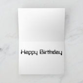 Happy Birthday Robot Kaart (Binnen)