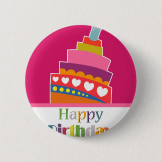 Happy Birthday Ronde Button 5,7 Cm