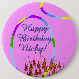 Happy Birthday Ronde Button 6,0 Cm