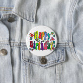 Happy Birthday Ronde Button 7,6 Cm (In situ)
