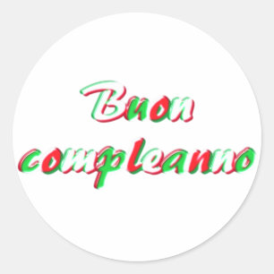 Happy Birthday Ronde Sticker