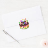 Happy Birthday Ronde Sticker (Envelop)