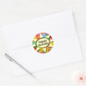 Happy Birthday Ronde Sticker (Envelop)
