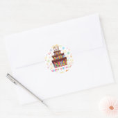 Happy Birthday Ronde Sticker (Envelop)