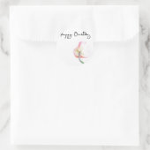 Happy Birthday Ronde Sticker (Tas)