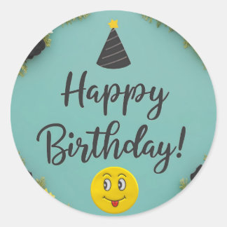 Happy Birthday Ronde Sticker