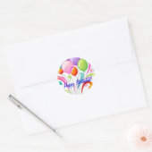 Happy Birthday Ronde Sticker (Envelop)
