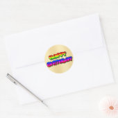 Happy Birthday Ronde Sticker (Envelop)