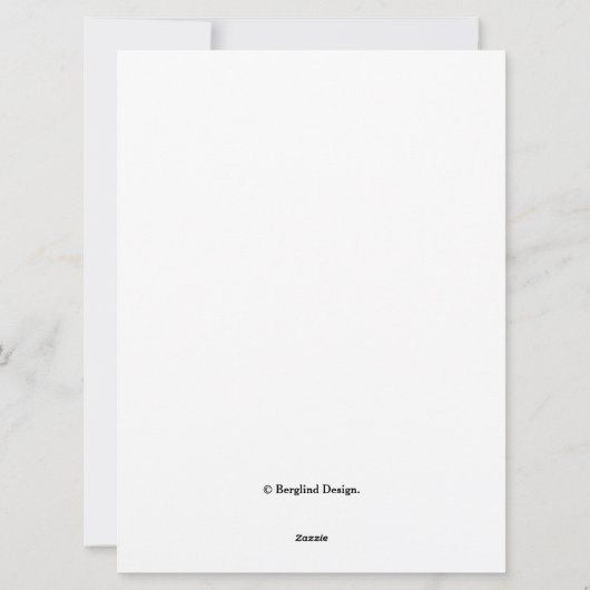 Happy Birthday roze eenvoudige bloem Feestdagenkaart (Achterkant)