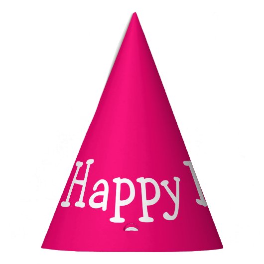 Happy Birthday roze Feesthoedjes (Links)