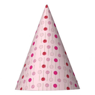 Happy Birthday Roze Frosted Cake Poppen Feesthoedjes