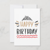 Happy Birthday RSVP Kaartje (Voorkant)