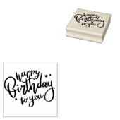 Happy Birthday Rubber Stamp Rubberstempel (Gestempeld)