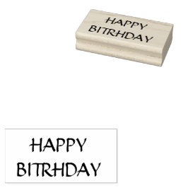 Happy Birthday Rubber stempel