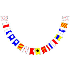 Happy Birthday Sailing Flag Alphabet Vlaggetjes