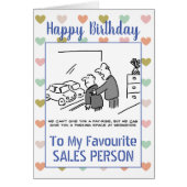 Happy Birthday Sales Persoon (Voorkant)