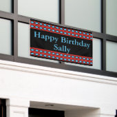 "Happy Birthday Sally Custom Spandoek (Buitenkant Gebouw)