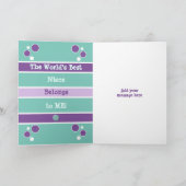 Happy Birthday schattig Nichtje elke leeftijd paar Kaart (Binnen)