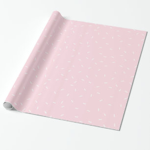 HAPPY BIRTHDAY schattige baby lichtroze sproinkles Cadeaupapier