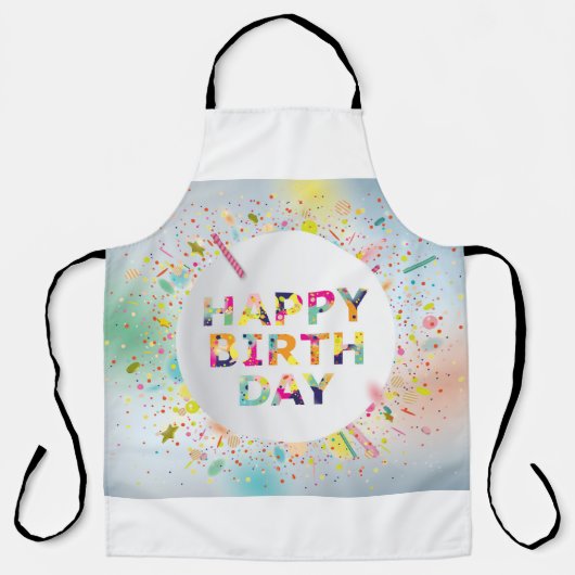 Happy Birthday Schort (Voorkant)