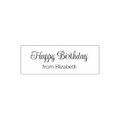 Happy Birthday Script uit Jouw naam Zelfinktende Stempel (Design)