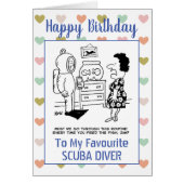 Happy Birthday Scuba Diver (Voorkant)